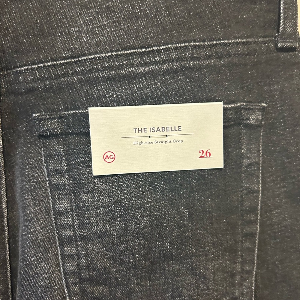AG Adriano Goldschmied “The Isabelle” High-rise Straight Leg Crop Jeans, 26, NWT - Picture 9 of 12